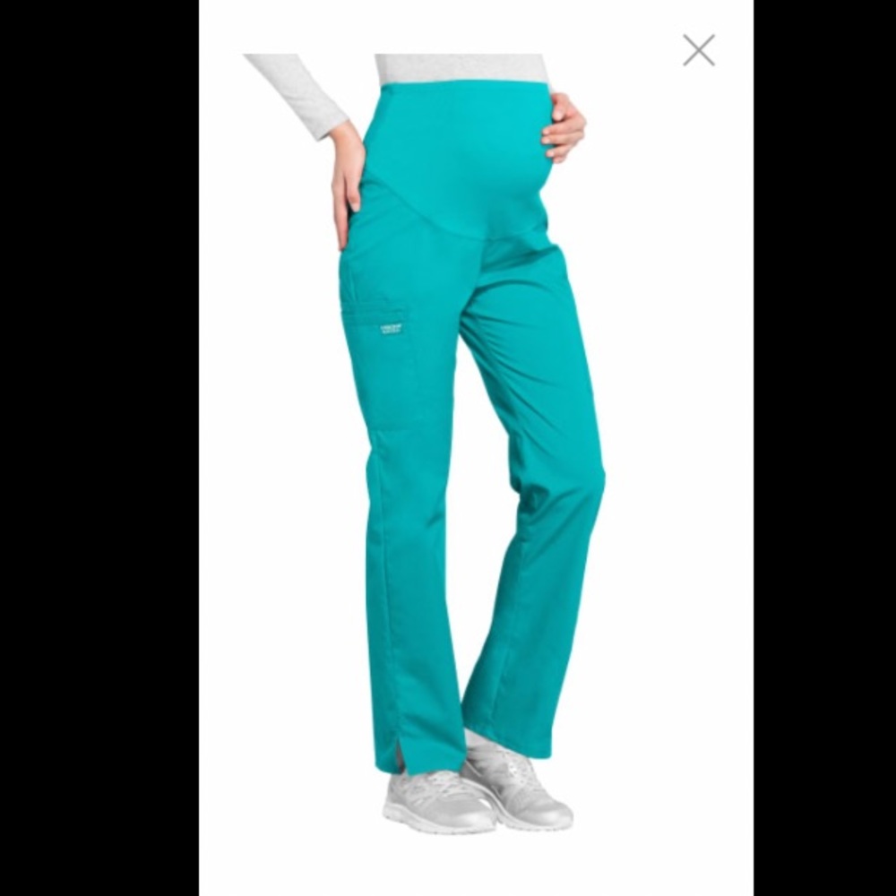 XL cherokee MATERNITY scrubs in TEAL BLUE (TELB)